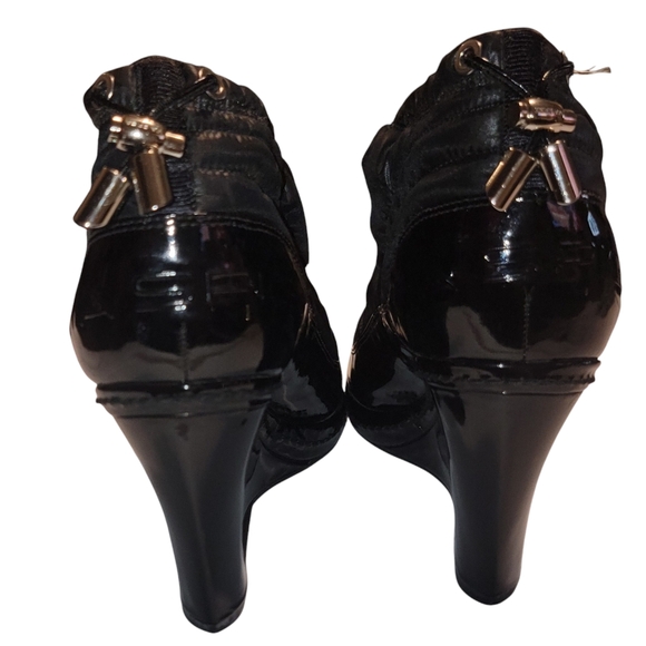 Vía Spiga Wedge Witchy Grunge Goth Booties Sz 7M EUC - Picture 3 of 7